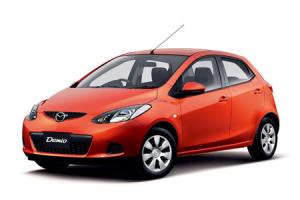Текстильные коврики на MAZDA 2 2009->